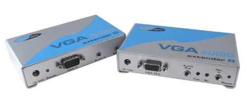 VGA / Audio Extender via CAT5, Gefen EXT 141 (Set Empfänger und Sender)